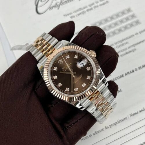 Rolex DateJust Chocolate Dial Gold Wrapped GM Factory 41mm